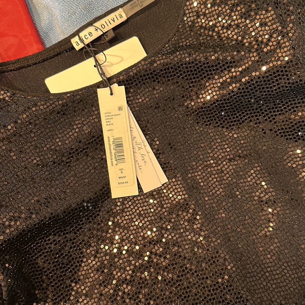 Alice + Olivia Sequin Top - Picture 2 of 6